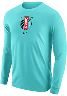 Nike KC Current Teal Primary Logo Long Sleeve T Shirt