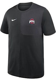 Nike Ohio State Buckeyes Youth Black UV Coach Top Short Sleeve T-Shirt