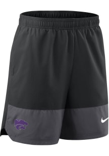 Youth K-State Wildcats Black Nike Woven Shorts