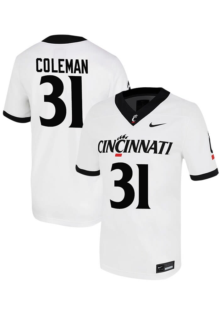 Simeon Coleman Nike Cincinnati Bearcats White Game Name And Number Football Jersey