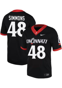 Weston Simmons  Nike Cincinnati Bearcats  Game Name And Number Football Jersey