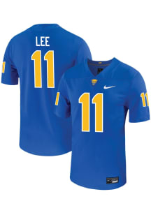 Censere Lee  Mens Blue Pitt Panthers NIL Game Football Jersey