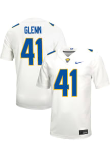 John Glenn Nike Mens White Pitt Panthers Game Name And Number Football Jersey