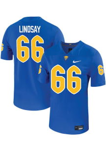 mason lindsay  Mens Blue Pitt Panthers Game Name And Number Football Jersey