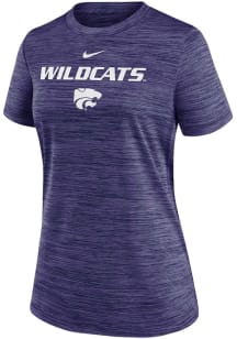 Womens K-State Wildcats Purple Nike Velocity T-Shirt