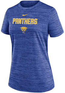 Nike Pitt Panthers Womens Blue Velocity T-Shirt