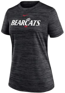 Womens Cincinnati Bearcats Black Nike Velocity T-Shirt