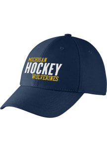 Michigan Wolverines Nike Swoosh Flex Flex Hat - Navy Blue