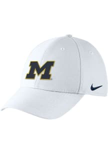 Michigan Wolverines Nike Swoosh Flex Design Flex Hat - White