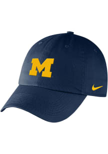 Michigan Wolverines Nike Womens Campus Womens Adjustable Hat - Navy Blue