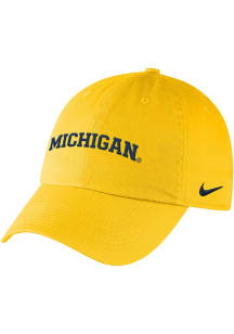 Michigan Wolverines Nike Womens Campus Style Womens Adjustable Hat - Yellow