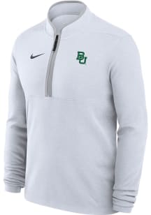 Nike Baylor Bears Mens White Victory Long Sleeve Qtr Zip Pullover