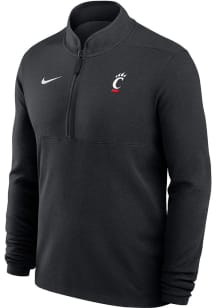 Mens Cincinnati Bearcats Black Nike Victory Qtr Zip Pullover