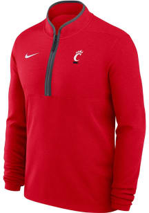 Mens Cincinnati Bearcats Red Nike Victory Qtr Zip Pullover