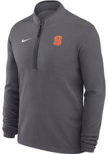 Nike Syracuse Orange Mens Grey Victory Long Sleeve Qtr Zip Pullover