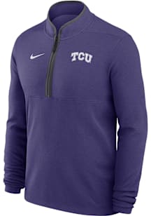 Nike TCU Horned Frogs Mens Purple Victory Long Sleeve Qtr Zip Pullover