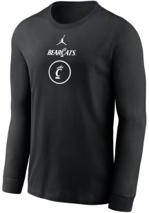 Mens Cincinnati Bearcats Black Nike Practice Dri-FIT Long Sleeve T-Shirt