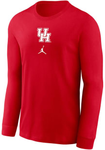 Nike Houston Cougars Red Shooting Shirt Dri-FIT Long Sleeve T-Shirt