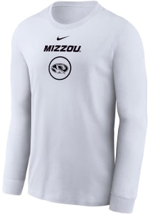 Nike Missouri Tigers White Practice Dri-FIT Long Sleeve T-Shirt