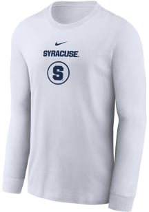 Nike Syracuse Orange White Practice Dri-FIT Long Sleeve T-Shirt