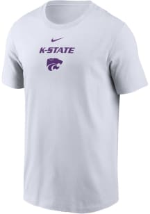 K-State Wildcats White Nike Practice Dri-FIT Short Sleeve T Shirt