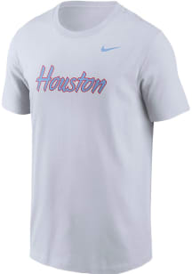 Nike Houston Cougars White Flat Name Short Sleeve T Shirt