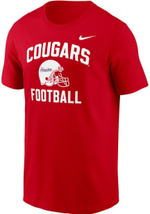 Nike Houston Cougars Red Football Short Sleeve T Shirt