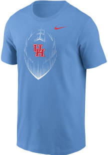 Nike Houston Cougars Football Long Sleeve T Shirt - Houston Blue