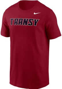 Nike Transylvania Pioneers Crimson Wordmark Short Sleeve T Shirt