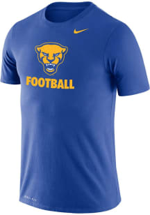 Pitt Panthers Blue Nike Legend Football Short Sleeve T Shirt