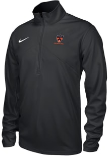 Nike Princeton Tigers Mens Black Training Primary Logo Long Sleeve Qtr Zip Pullover