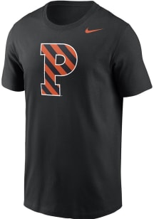 Nike Princeton Tigers Black Primary Team Logo Short Sleeve T Shirt