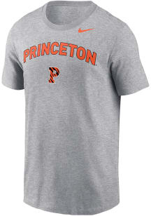 Nike Princeton Tigers Grey Flat Name Mascot Short Sleeve T Shirt
