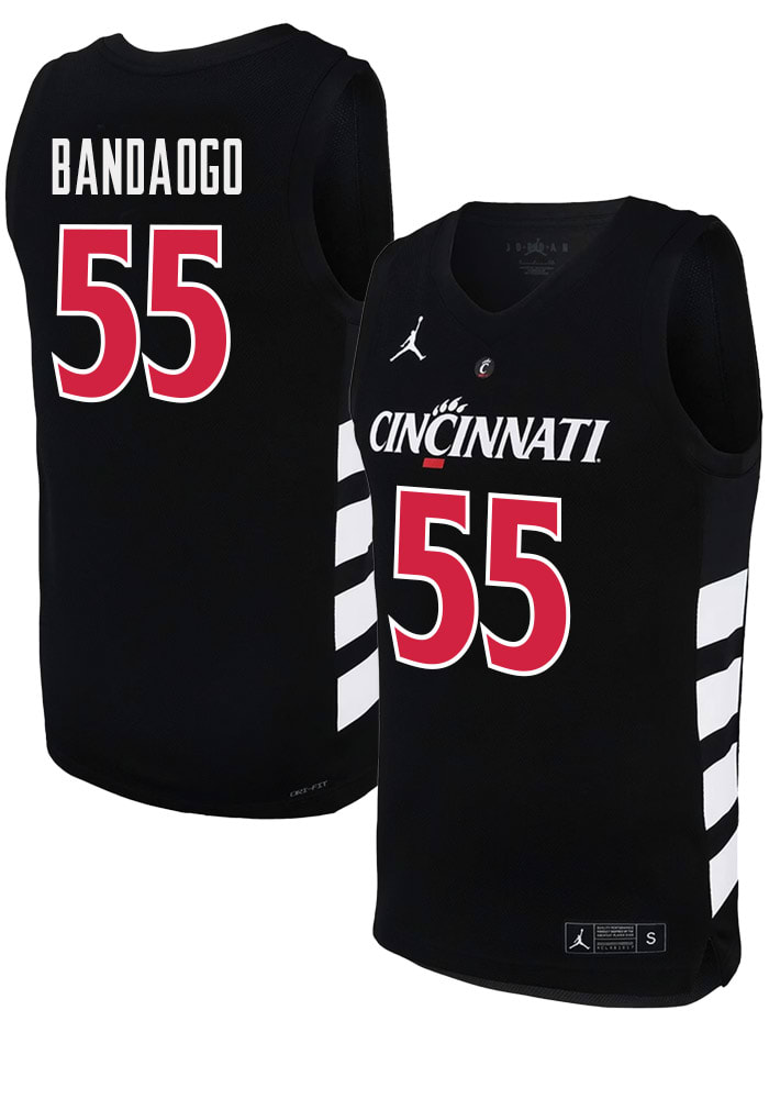 Cincinnati Bearcats Jordan Black Replica Basketball Jersey
