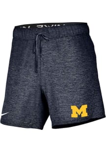 Womens Michigan Wolverines Navy Blue Nike Attack Shorts