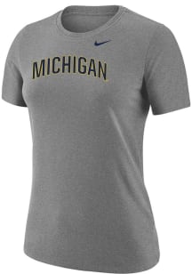 Michigan Wolverines Grey Nike Arch Core Short Sleeve T-Shirt