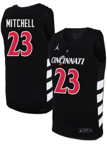 Dillon Mitchell Mens Black Cincinnati Bearcats Replica Name And Number Basketball Jersey