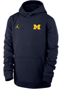 Nike Michigan Wolverines Youth Navy Blue Primary Long Sleeve Hoodie