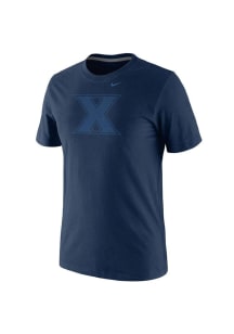 Nike Xavier Musketeers Navy Blue Big Logo Short Sleeve T Shirt