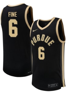 Aaron Fine Mens Black Purdue Boilermakers NIL Basketball Jersey