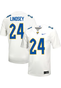 Cameron Lindsey  Mens White Pitt Panthers Football Name And Number Football Jersey