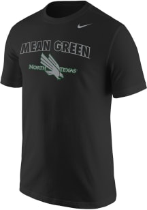 Nike North Texas Mean Green Black Arch Logo Short Sleeve T Shirt