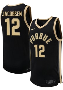 Daniel Jacobsen Mens Black Purdue Boilermakers NIL Basketball Jersey