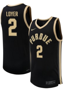 Fletcher Loyer Mens Black Purdue Boilermakers NIL Basketball Jersey