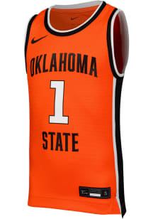 Nike Oklahoma State Cowboys Youth Replica No. 1 Orange Basketball Jersey