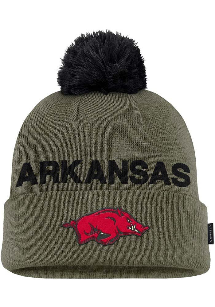 Arkansas Razorbacks Nike GREEN 2025 Military Appreciation Peak