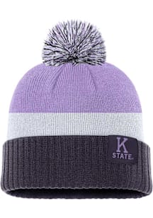 K-State Wildcats Nike CLASSIC STRIPE BEANIE Mens Knit Hat - Purple