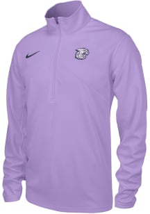 Mens K-State Wildcats Lavender Nike Training Vintage Mascot Qtr Zip Pullover