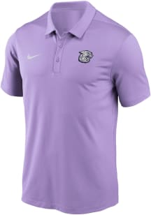 Mens K-State Wildcats Lavender Nike Victory Vintage Mascot Short Sleeve Polo Shirt