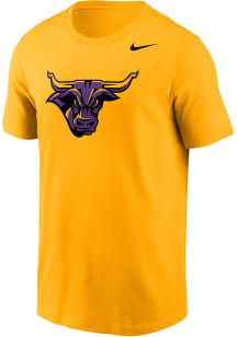 Nike Minnesota State Mankato Mavericks Gold Legend Primary Logo Short Sleeve T Shirt